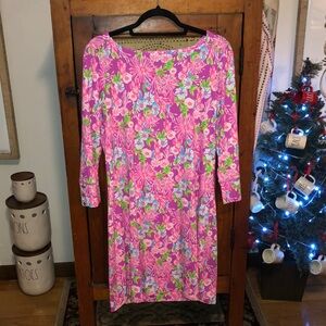 Lilly Pulitzer UPF Sophie Dress Amethyst Moms The Word Size Large